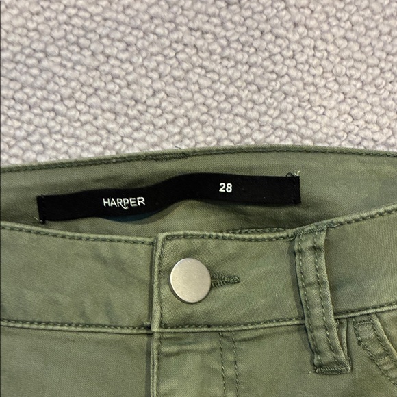 Harper Jeans, Military Green, Accordion Design Size 28 - Picture 3 of 8